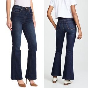 𝅺blank NYC The Waverly High Rise Flare dark wash flare jeans size 27